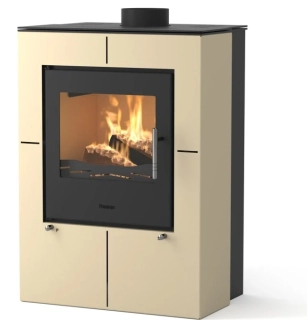 HS FLAMINGO EVENES krbová kamna 9 kW, krémová